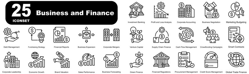 Iconset Business and Finance