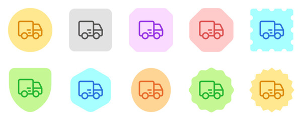 Editable delivery truck vector icon. Part of a big icon set family. Perfect for web and app interfaces, presentations, infographics, etc