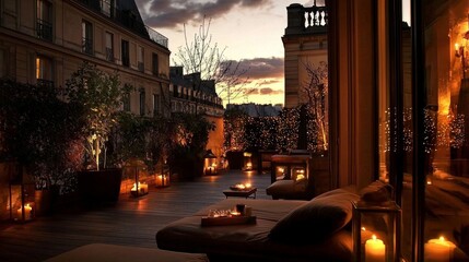 A chic boutique hotel in the heart of Paris exuding elegance.