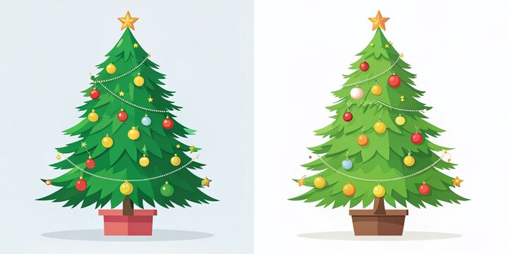 Festive Christmas Tree Spot the Difference Game - Fun Holiday Activity for Kids and Families