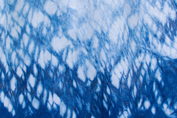 Tie batik dyeing tie batik indigo color or mauhom color background