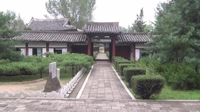 Royal villa of Ri Song Gye founder of the choson dynasty, Hamhung, North Korea