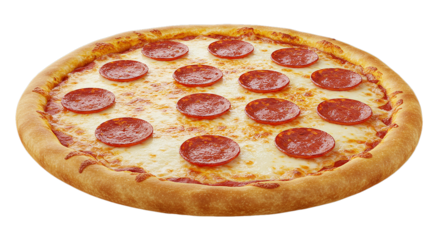 Delicious Pepperoni Pizza with Melting Cheese – Perfect for Pizza Lovers!