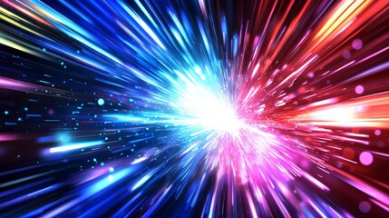 Fototapeta premium Engaging visual elements that illustrate abstract tech-inspired speed.