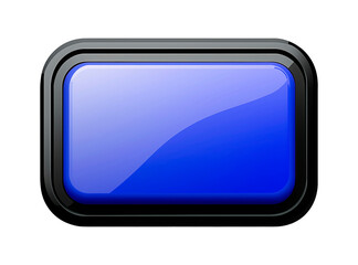 Futuristic control interface switch with striking blue design on transparent background