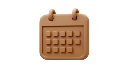 Cartoon Calendar Icon Reminds of Schedule Planning Appointment or Event