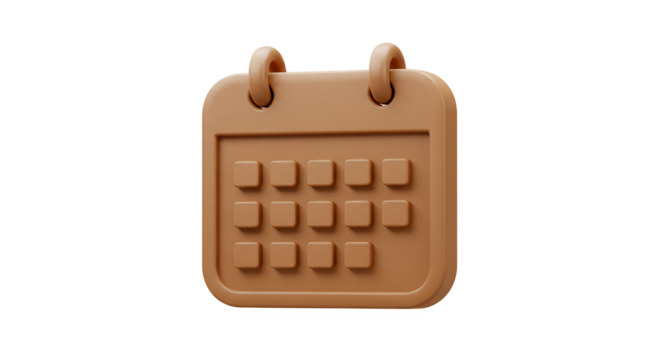 Cartoon Calendar Icon Reminds of Schedule Planning Appointment or Event