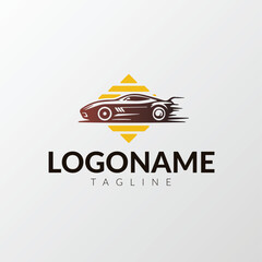 fast car vector logo