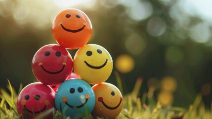 A bright and radiant happiness, spreading positivity and good vibes.