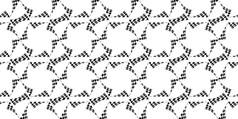 Seamless Transparent Monochrome Art Deco Style Geometric Pattern Wallpaper