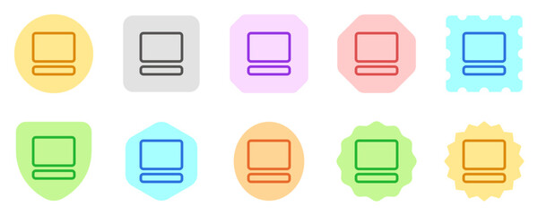 Editable vector image thumbnail and description icon. Part of a big icon set family. Perfect for web and app interfaces, presentations, infographics, etc