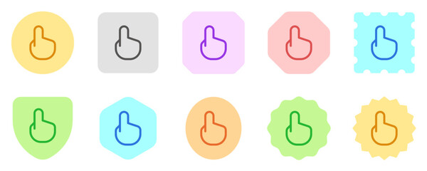 Editable pointing hand gesture vector icon. Part of a big icon set family. Perfect for web and app interfaces, presentations, infographics, etc