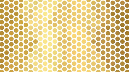 Gold polka dot pattern with a wavy effect. Abstract gold polka dot pattern with a wavy illusion on a white background, perfect for luxury and decorative designs