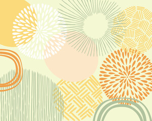 Firework burst flare circle blast rounded soft pattern background layout backdrop textile print art editable