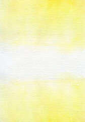 Watercolor abstract yellow art texture
