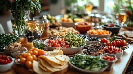 Abundant Home Buffet  Mexican-inspired Fiesta Feast