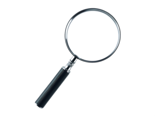  magnifying glass isolated on white background PNG , AI GENERATED