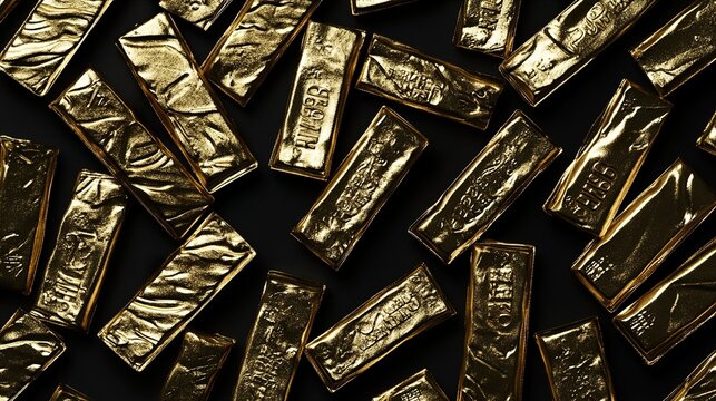 Gold Bars Featuring Custom Text for Luxury Branding
