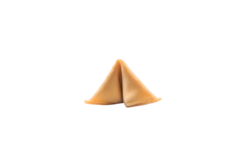 fortune cookie isolated on white background