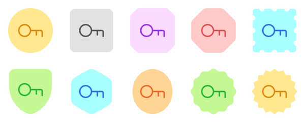 Obraz premium Editable vector key keyword password login icon. Part of a big icon set family. Perfect for web and app interfaces, presentations, infographics, etc