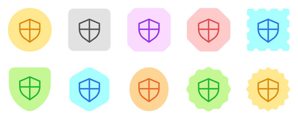 Fototapeta premium Editable vector shield protection icon. Part of a big icon set family. Perfect for web and app interfaces, presentations, infographics, etc