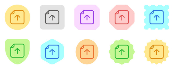 Editable vector upload file icon. Part of a big icon set family. Perfect for web and app interfaces, presentations, infographics, etc