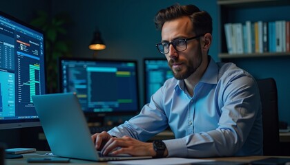 "A decentralized finance (DeFi) strategist optimizing smart contracts on a blockchain ledger."