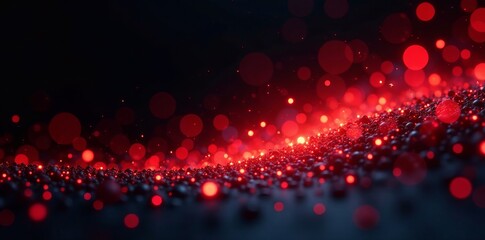 Vibrant red sparkle particles on black background, red, sparkle