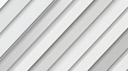 Obraz premium Abstract Diagonal Lines Background in White and Gray with Shadow Effect