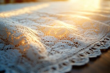 close up of tatted lace.