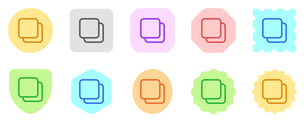 Editable vector copy duplicate layer icon. Part of a big icon set family. Perfect for web and app interfaces, presentations, infographics, etc
