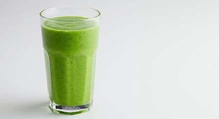 Refreshing Green Smoothie in Glass