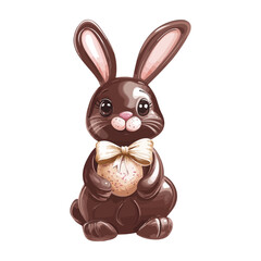 Obraz premium Charming Vector Bunny With Red Bowtie
