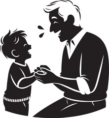 Loving grandparent vector