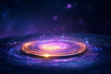 Glowing Ethereal Pages of an Enchanted Ancient Mystic Tome in a Cosmic Digital Fantasy Landscape