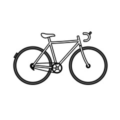 Fototapeta premium bicycle icon vector with transparent background PNG and JPEG image