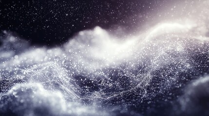 Abstract Digital Landscape: Networked Cloudscape