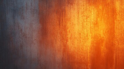 Obraz premium Abstract texture featuring a gradient of orange and blue hues, creating a warm and cool contrast