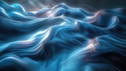 Fototapeta premium Abstract vivid color wave express and emphasize energetic signal. Seamless texture of vividness curve swirling convey sense of harmony and wonderful scene perfect for effect and graphic design. AIG53.