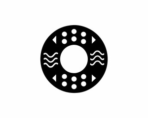 creative details buoy icon vector illustration