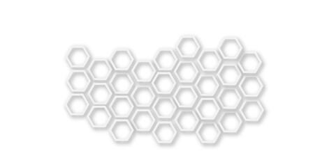 Futuristic Abstract White and Grey Hexagonal Technology-Inspired Geometric Pattern for Modern Website Templates, Digital Wallpapers, and Professional Design Applications
