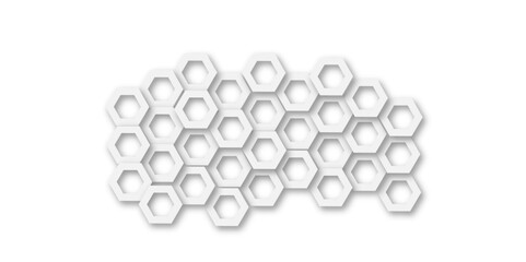 Futuristic Abstract White and Grey Hexagonal Technology-Inspired Geometric Pattern for Modern Website Templates, Digital Wallpapers, and Professional Design Applications
