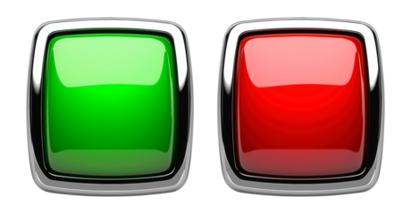 Glossy round buttons in vibrant colors