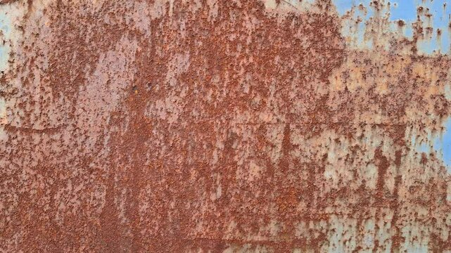 Texture of decay: Close-up of an old rusted metal surface, a visual narrative of time, corrosion, and the raw beauty of material transformation. Capturing the shades of decay in rusty metal.