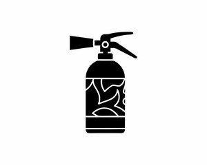 Obraz premium creative details fire extinguisher icon vector illustration