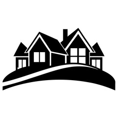 house silhouette vector