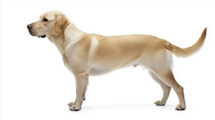 Profile of a Golden Labrador Retriever
