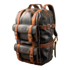 backpack isolated on transparent background.