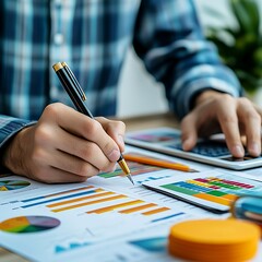 Market research analysis on consumer spending and shopping forecast data in business environment