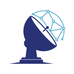 Satellite icon illustration vector